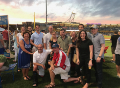 Ortale Kelley goes out to the ballgame