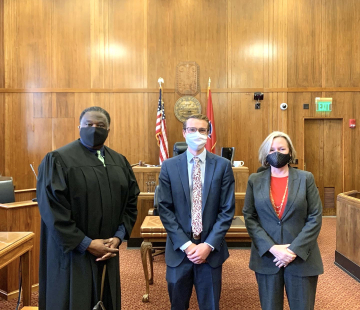New Associate, Austin Warehime, Sworn-In